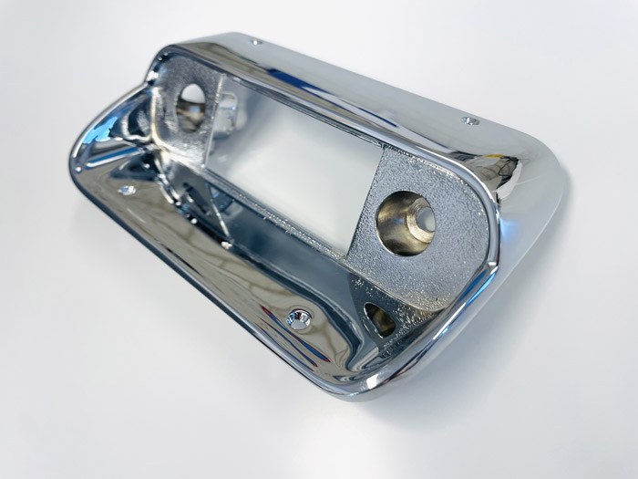 Chroomwerk van een Ford Mustang